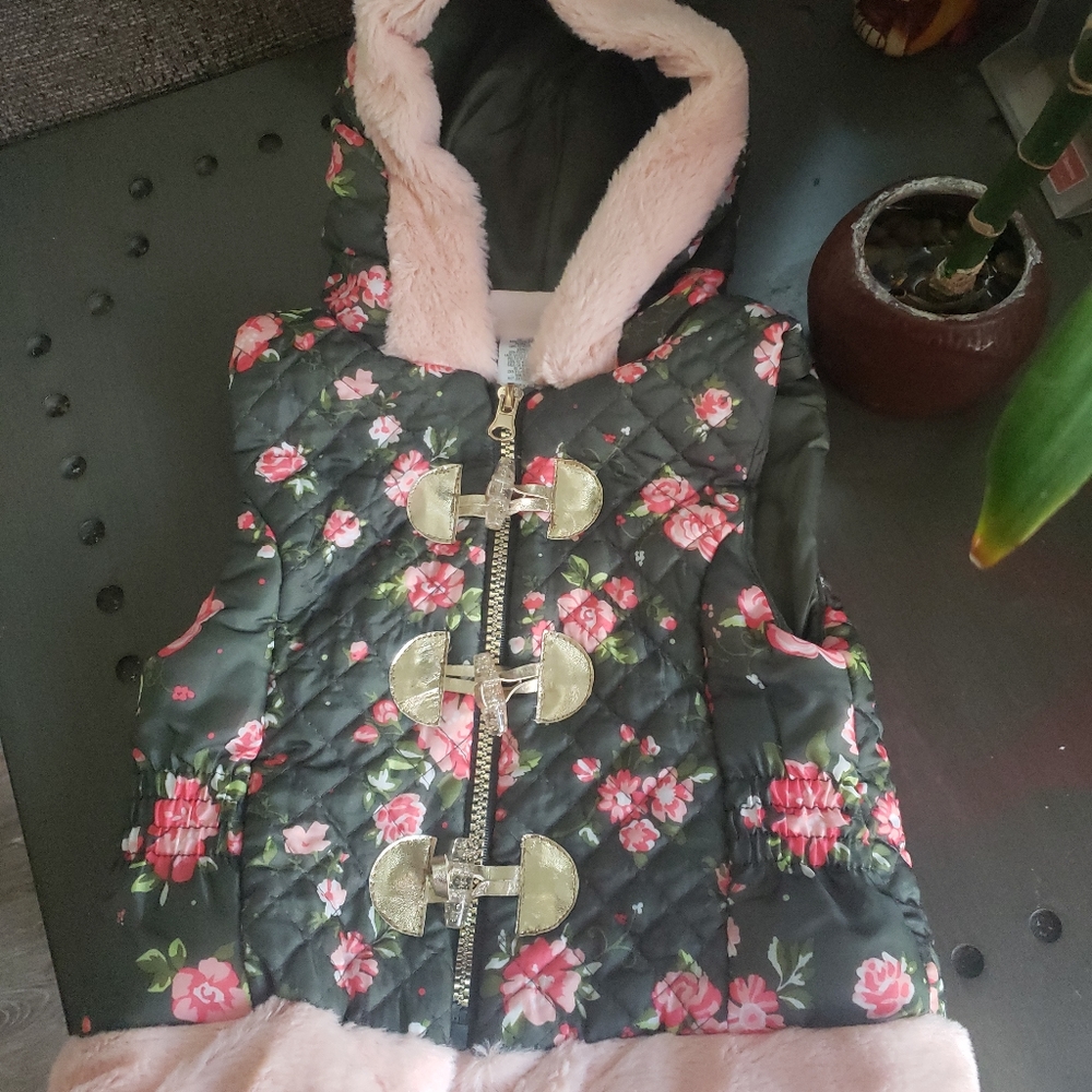 Girl Hooded Jacket Vest